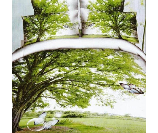 Lenjerie de pat digital print 3d (tree)